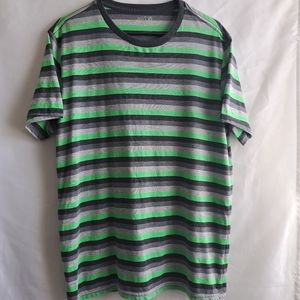 Apt 9 Mens Multicolored Striped Tee Shirt Size L